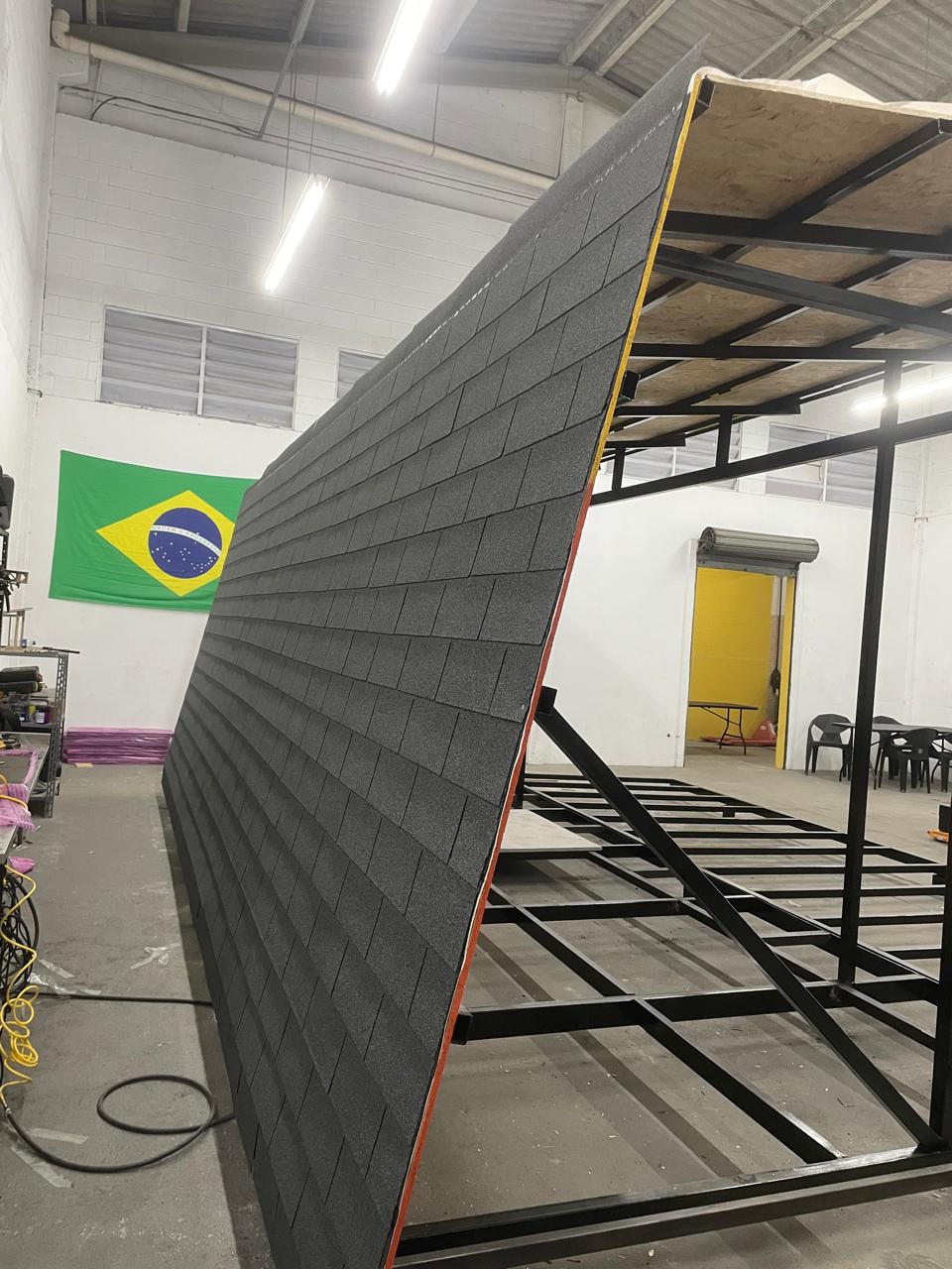 Cobertura em evolução na fábrica Hard Steel Brasil