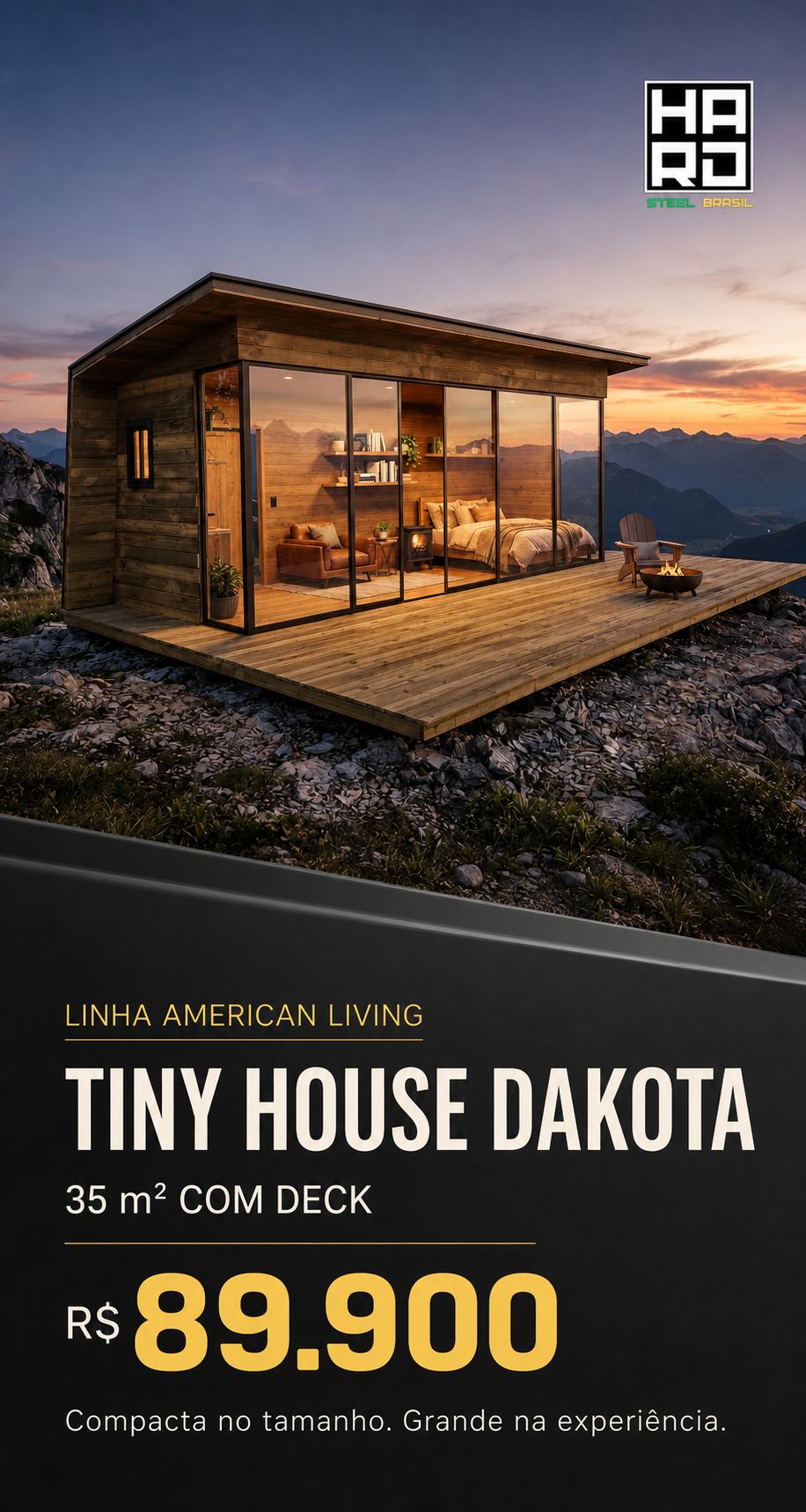 Tiny House Dakota — Hard Steel Brasil